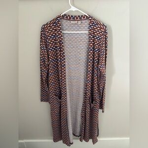 Logo Lori Goldstein Open-Front Cardigan Sweater XL